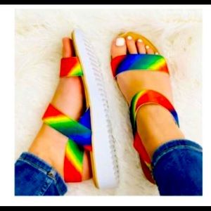 Rainbow sandals